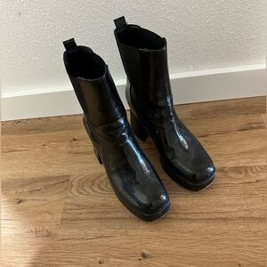 Sam Edelman Circus Platform Boots - Patent Black